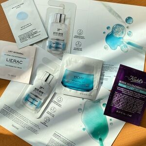 3/$40 Kiels, it, Lierac, Vichy, MC Samples